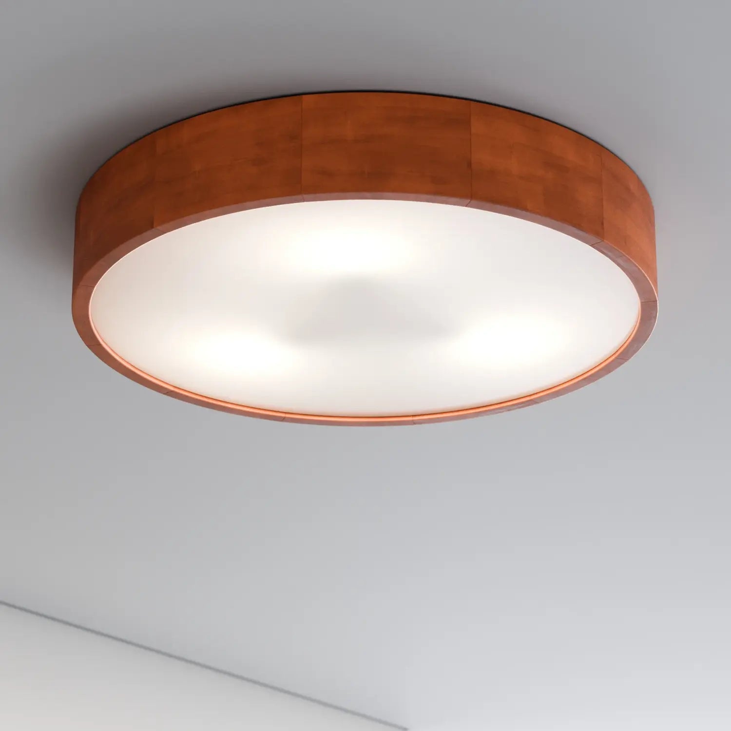 B-Ware Envostar Deckenleuchte Lampe Kerio Holz Glas Kiefer Rustikal ø 47 Cm E27 Led - 4251911796179