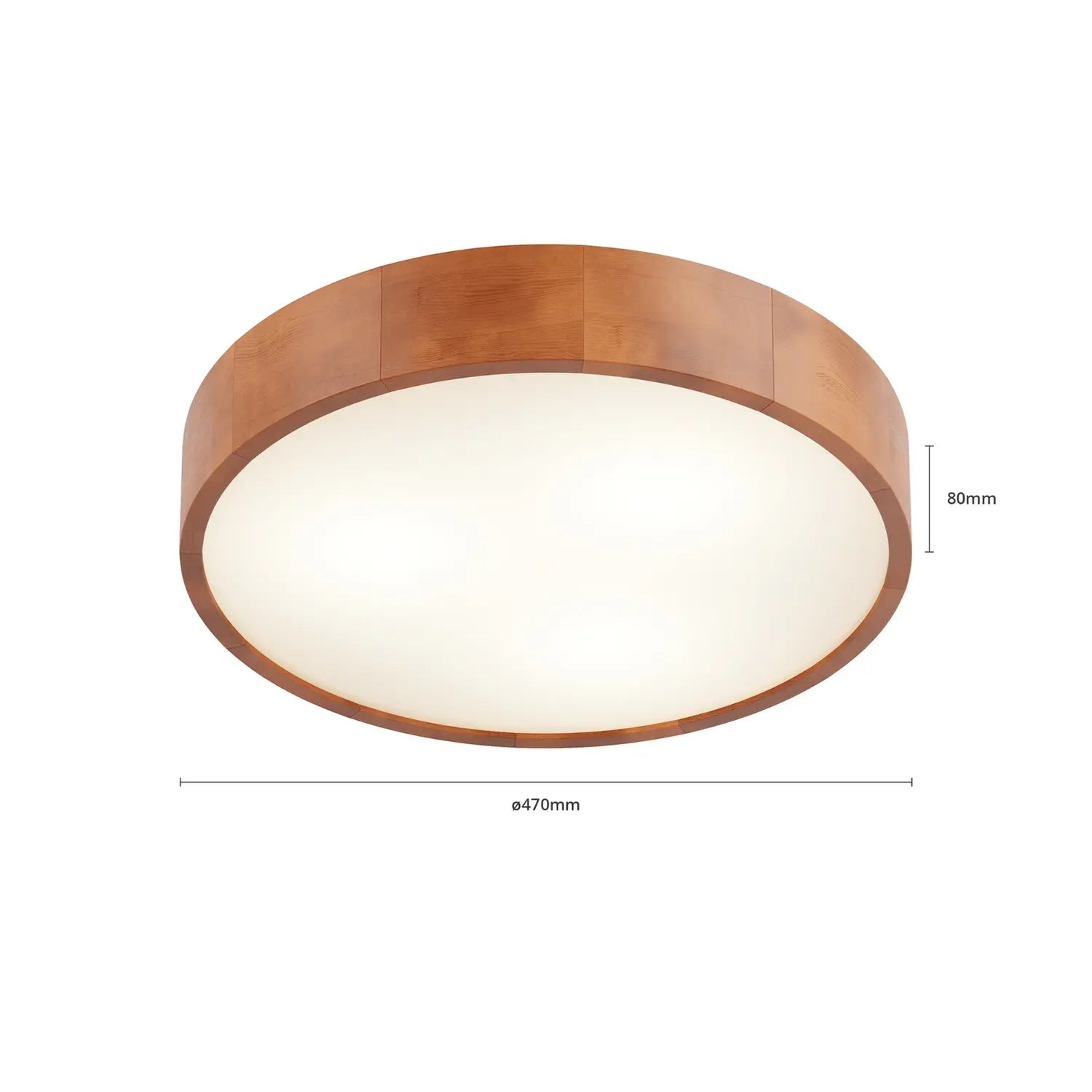 B-Ware Envostar Deckenleuchte Lampe Kerio Holz Glas Kiefer Rustikal ø 47 Cm E27 Led - 4251911796179