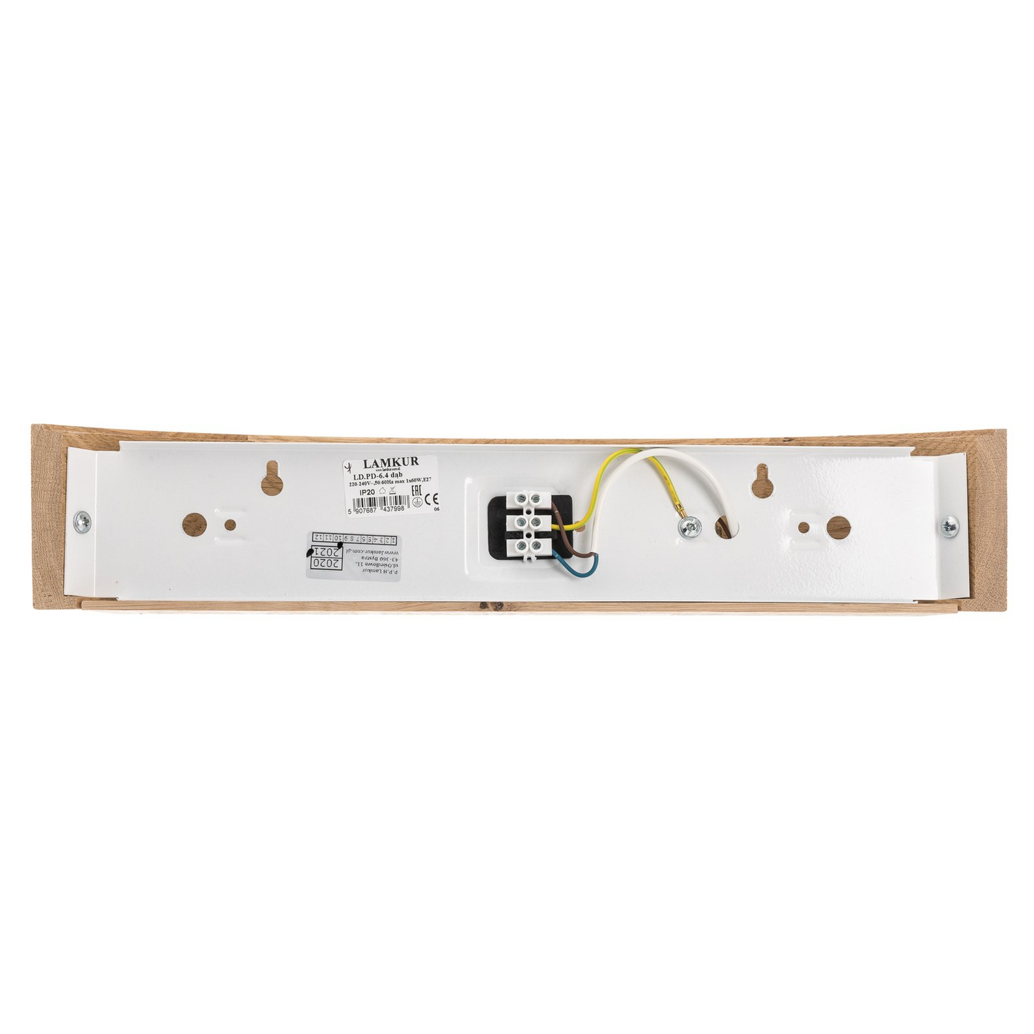 Envostar Kerio Wandlampe Breite 40,5 Cm Eiche Wandleuchte Lampe Leuchte Spot B-Ware - 4251911796223