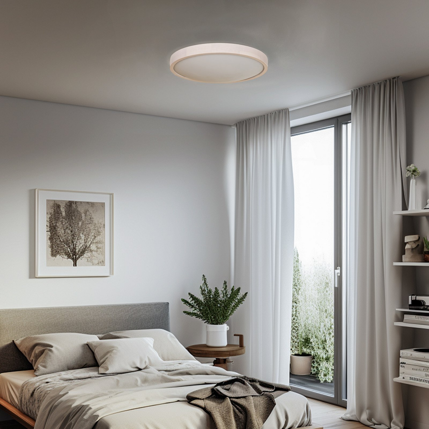 B-Ware Envostar Kris Deckenleuchte Lampe Led Decke ø 47,5 Cm Weiß Modernes Licht Deko - 4251911787702