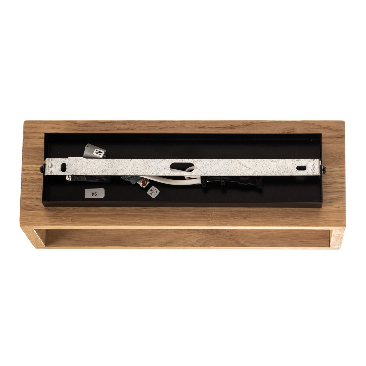 B-Ware Envostar Kubiko Wandleuchte Eiche Geölt Wandlampe Lampe Leuchte Licht Spot G9434