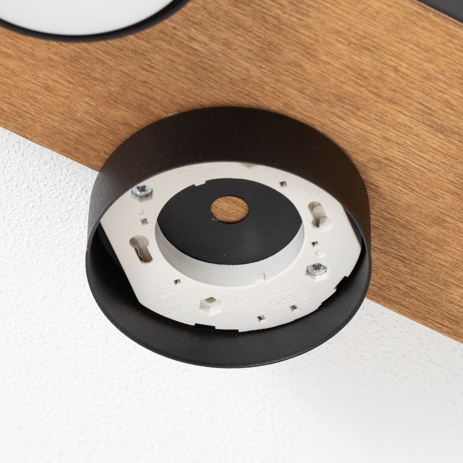 B-Ware Envostar Deckenleuchte Lampe Holz Schwarz Stahl Laurent 4 Flammig Austauschbar - 4251911782455