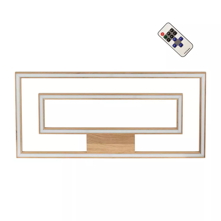 Envostar Lineo Led Wandleuchte Eiche Wandlampe Leuchte Fernbedienung 2 Flammig B-Ware - 4251911724752