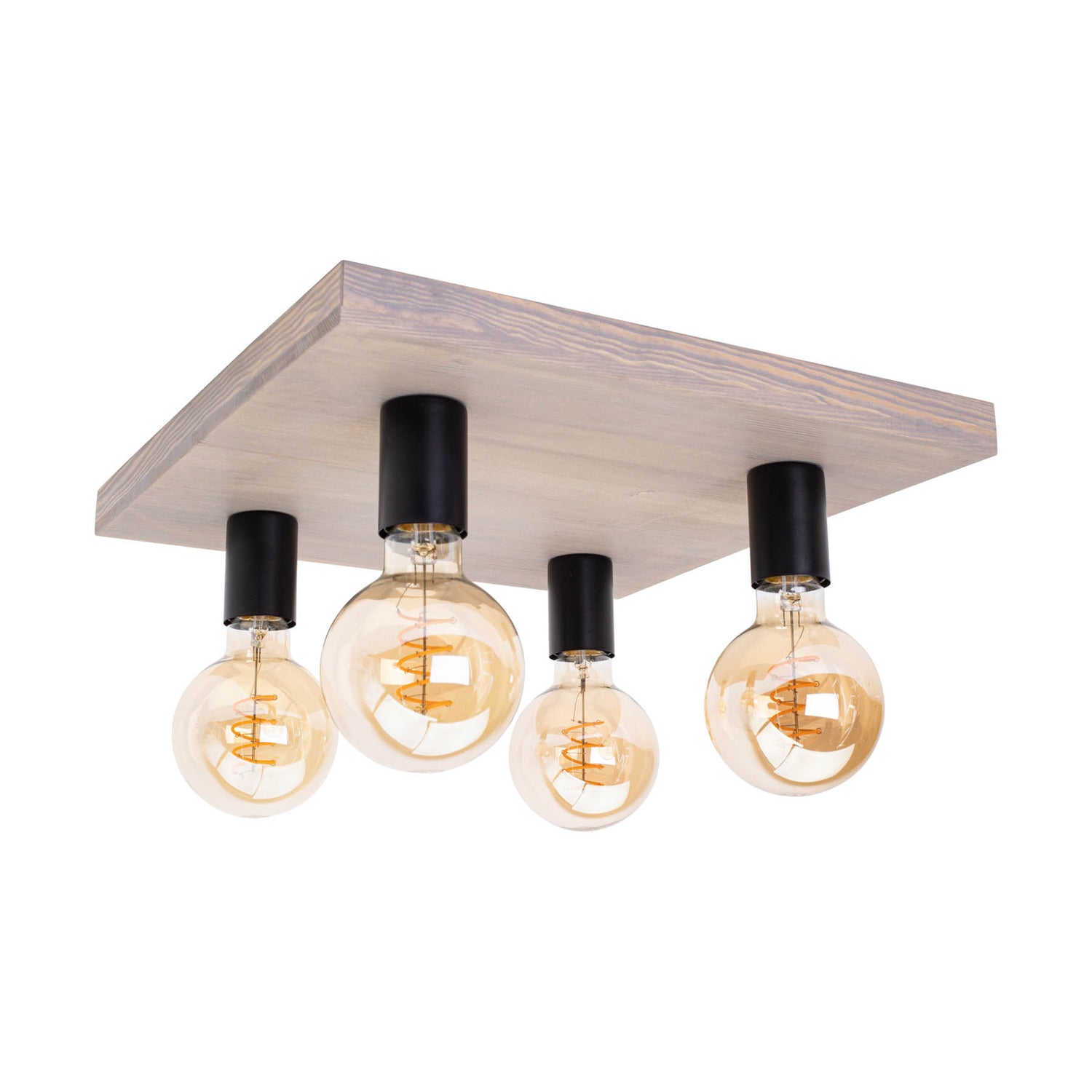 B-Ware Envostar Deckenleuchte Deckenlampe Lobo Kiefer Grau Schwarz Lampe Beleuchtung481 - 4251911748086
