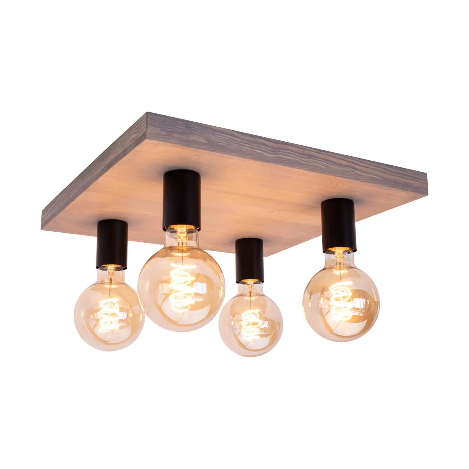 B-Ware Envostar Deckenleuchte Deckenlampe Lobo Kiefer Grau Schwarz Lampe Beleuchtung481 - 4251911748086