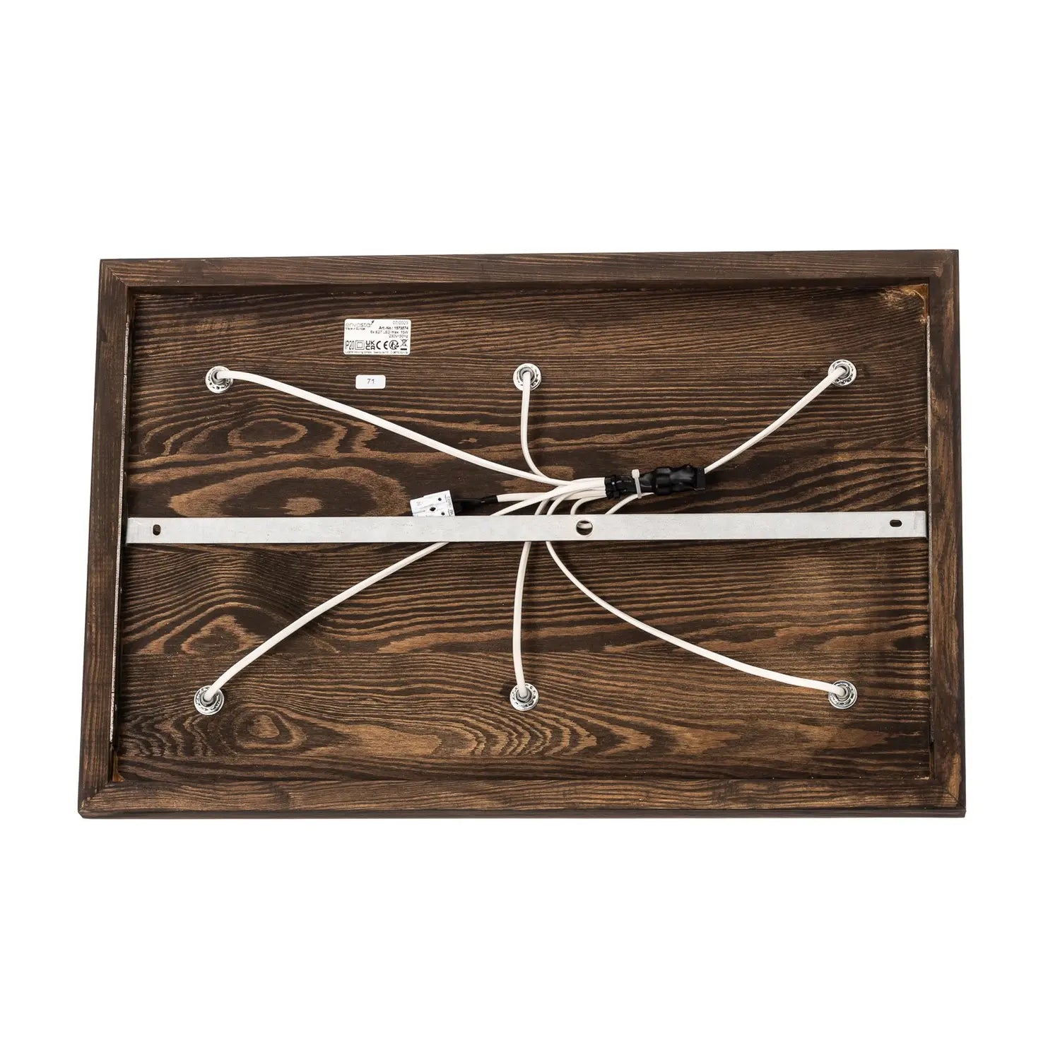 B-Ware Envostar Lobo Deckenlampe Leuchte Deckenbeleuchtung 6 Flammig Kiefer Grau Led