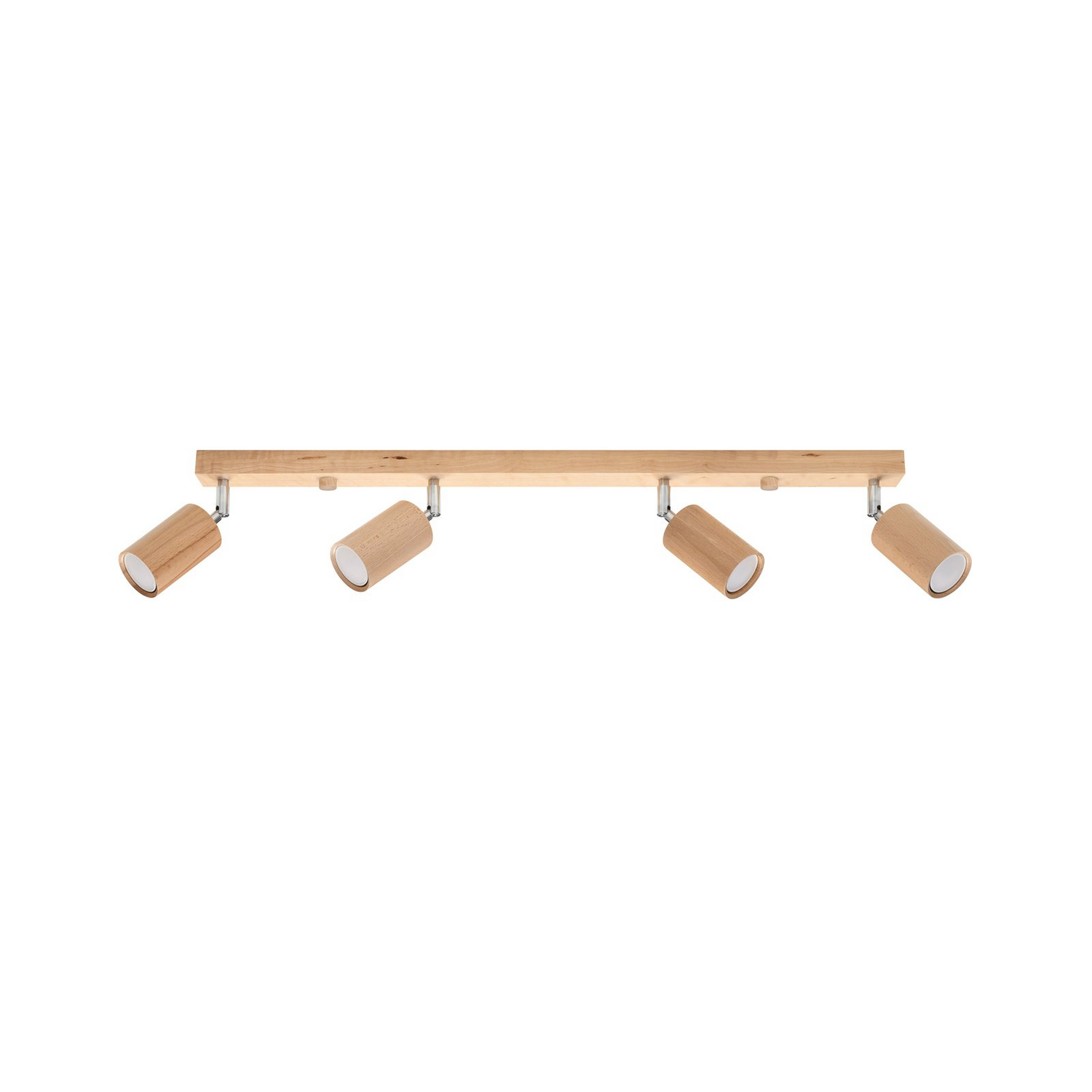 B-Ware Envostar Deckenspot Deckenleuchte Strahler Holz Zylinder Peach Puff 4flg Holz - 4251911783254
