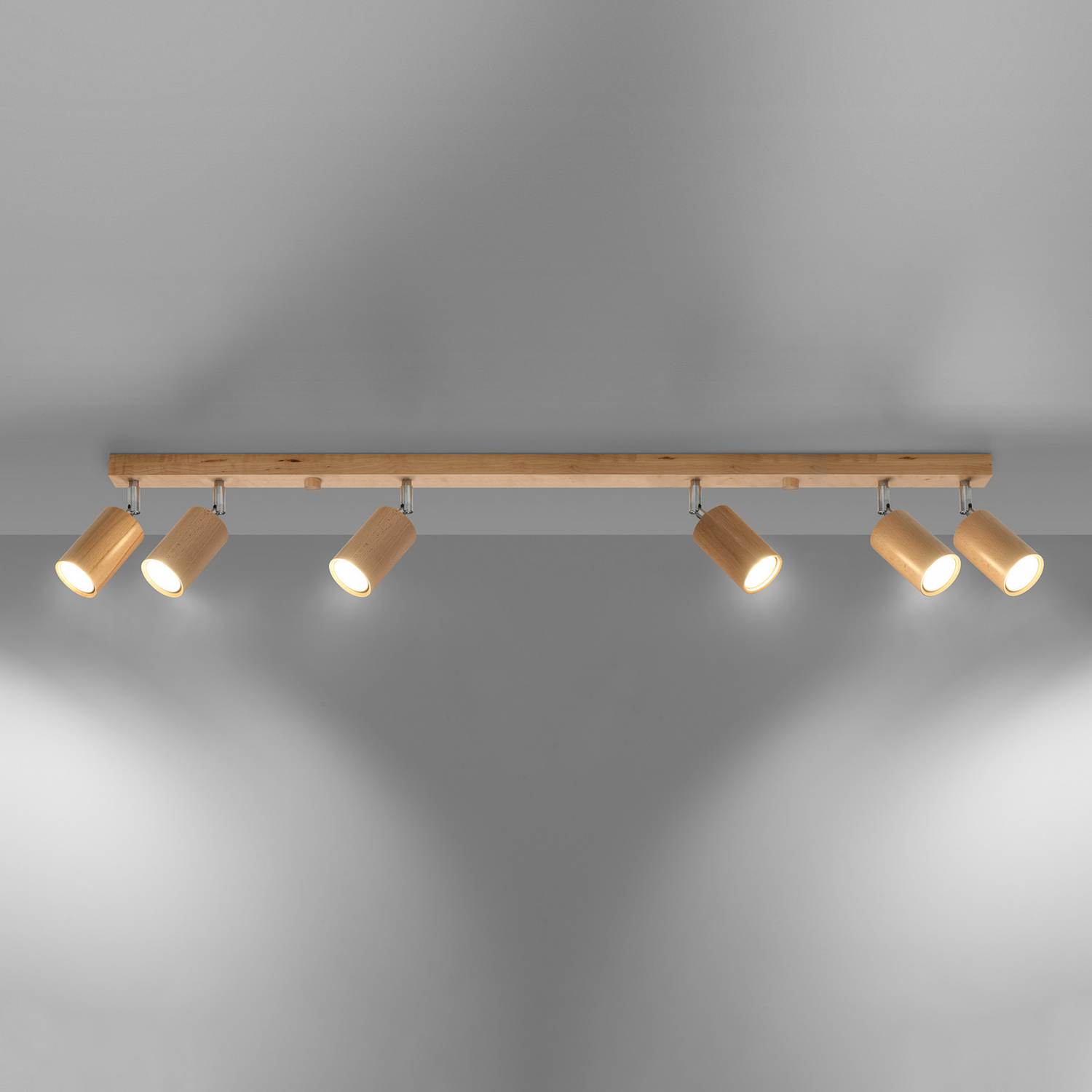 B-Ware Envostar Peach Puff Deckenspot Holz Zylinder Deckenlampe Deckenleuchte Spot - 4251911783261