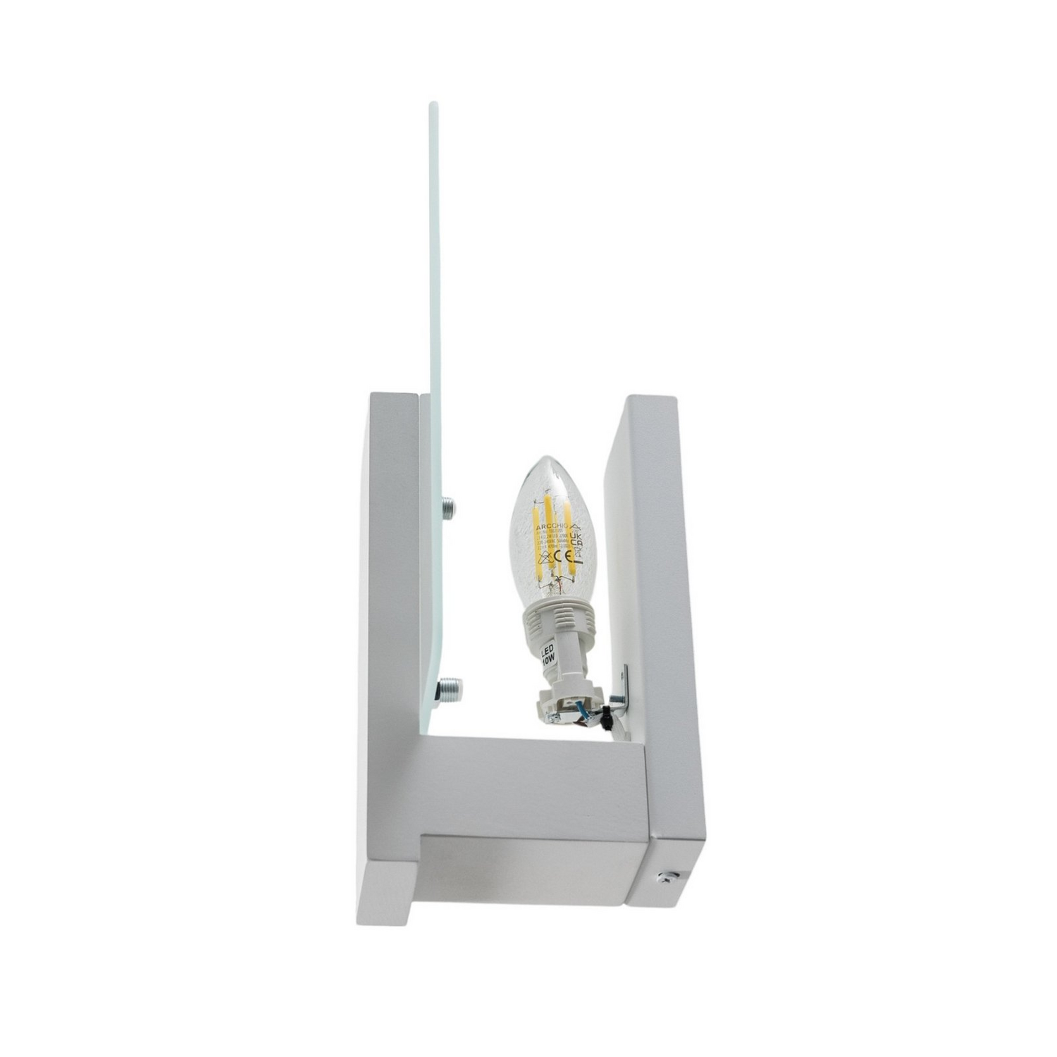 Envostar Peach Puff Wandleuchte Wandlampe Led Glas Weiß Austauschbar Dimmbar B-Ware - 4251911783155