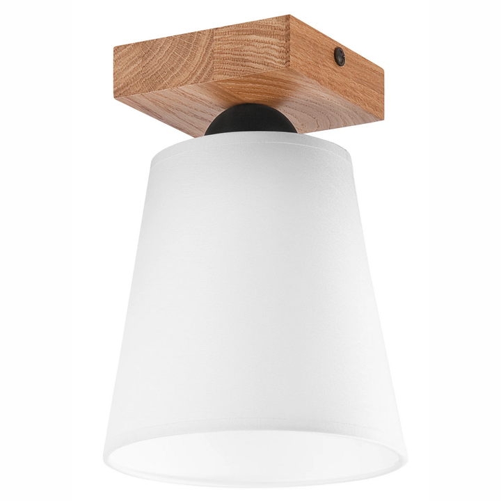 Envostar Risco Deckenlampe 1 Flg. Stoffschirm Weiß Deckenleuchte Lampe Leuchte B-Ware