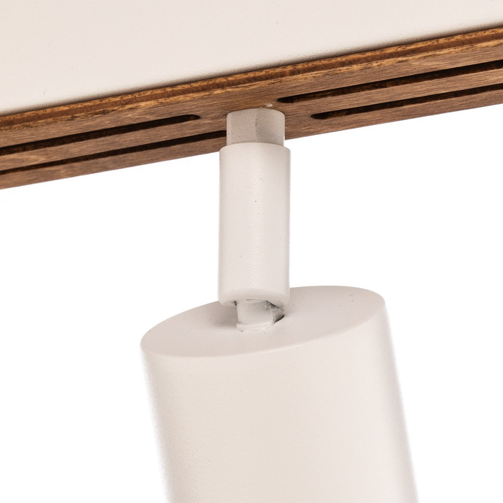 Envostar Deckenspot Lampe Leuchte Tino Sechsflammig Weiß Holz B-Ware