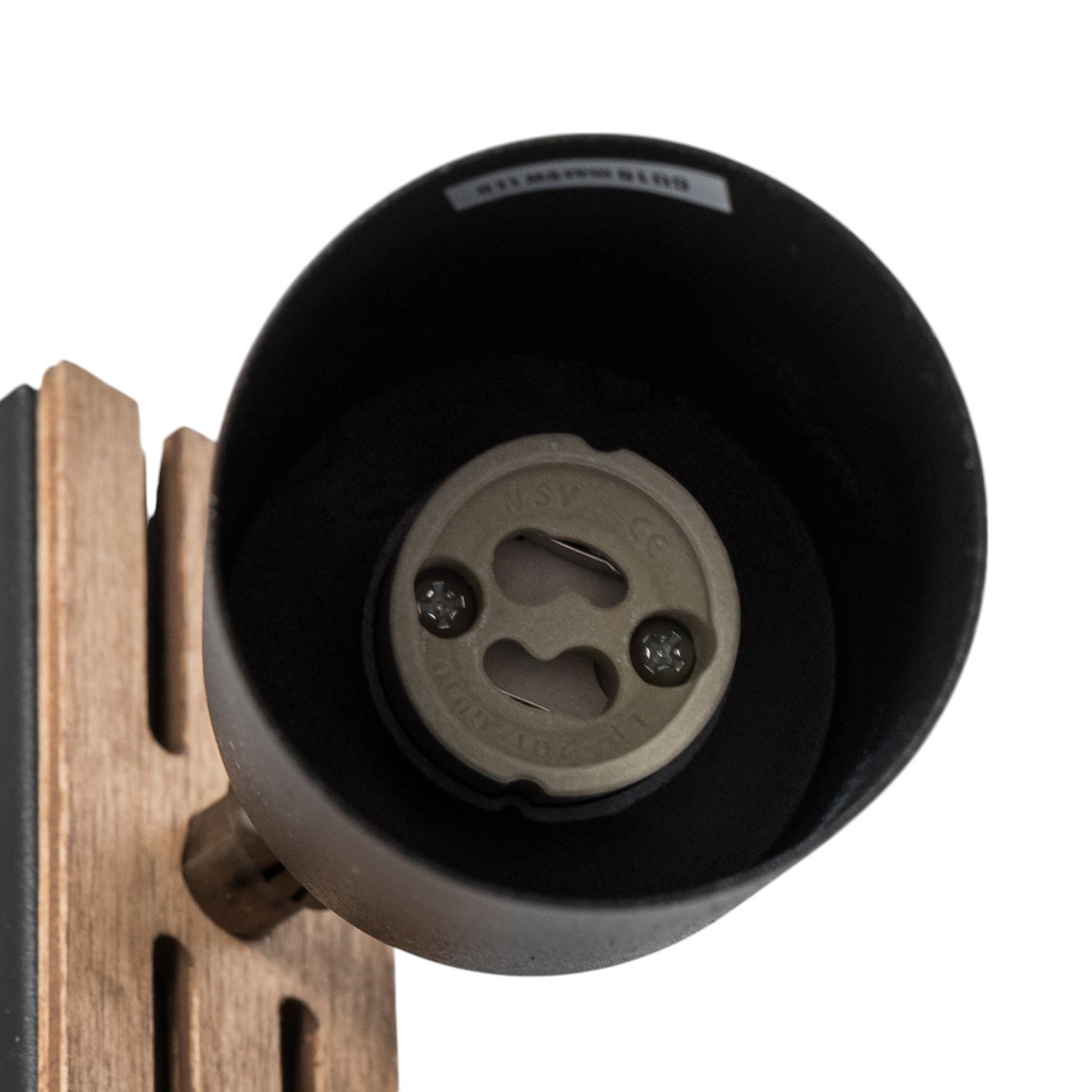 B-Ware Envostar Wandstrahler Wandleuchte Tino Schwarz Matt Holz Leuchte Wohnzimmer Flur - 4251911782684
