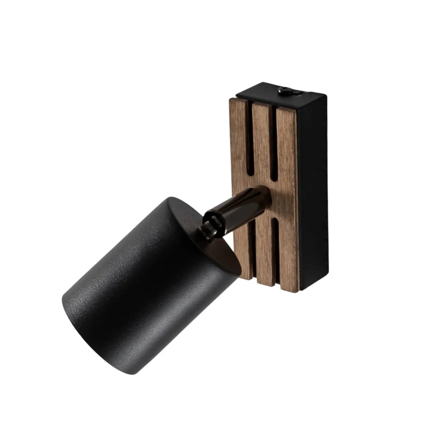 B-Ware Envostar Wandstrahler Wandleuchte Tino Schwarz Matt Holz Leuchte Wohnzimmer Flur - 4251911782684