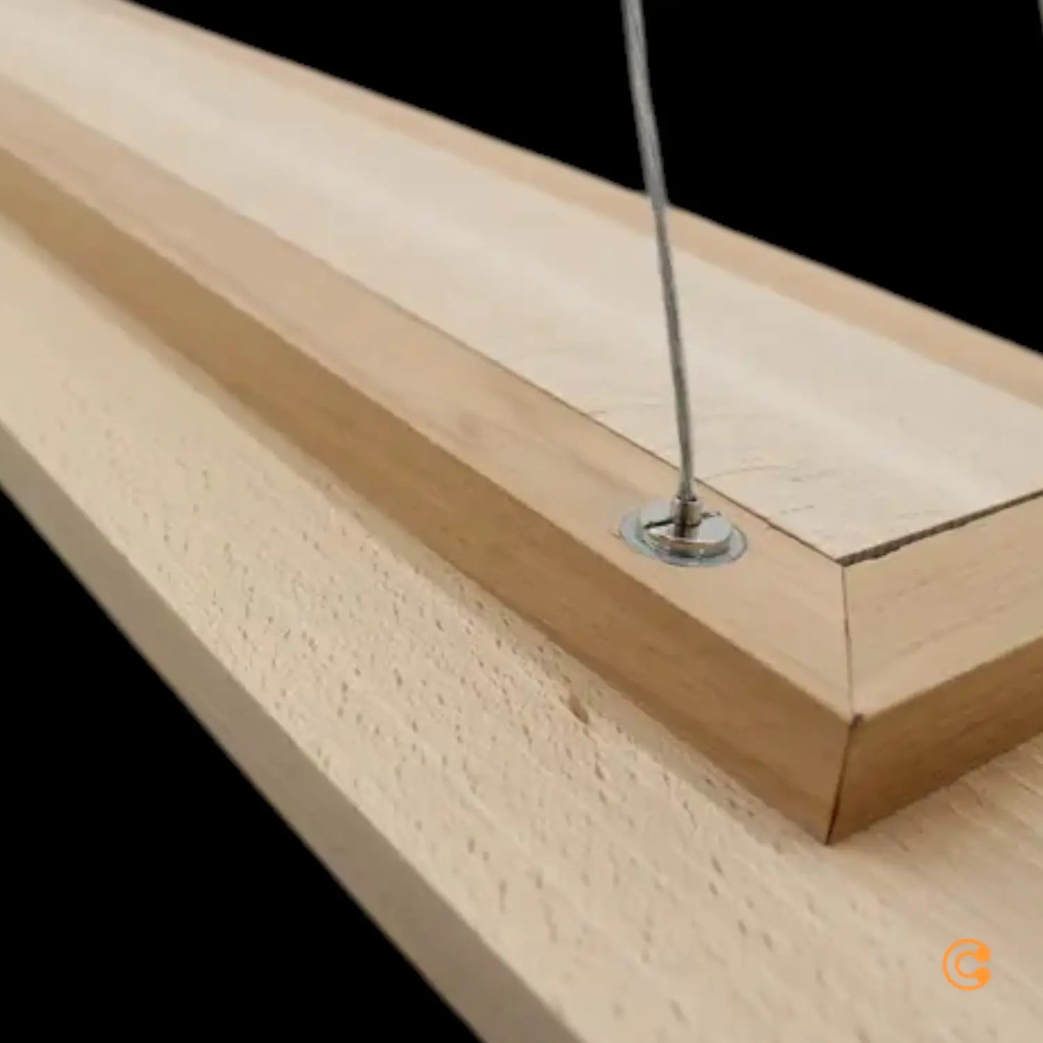 B-Ware Envostar Hängeleuchte Pendelleuchte Led Eiche Metall Holz Schwarz Tribe - 1573410