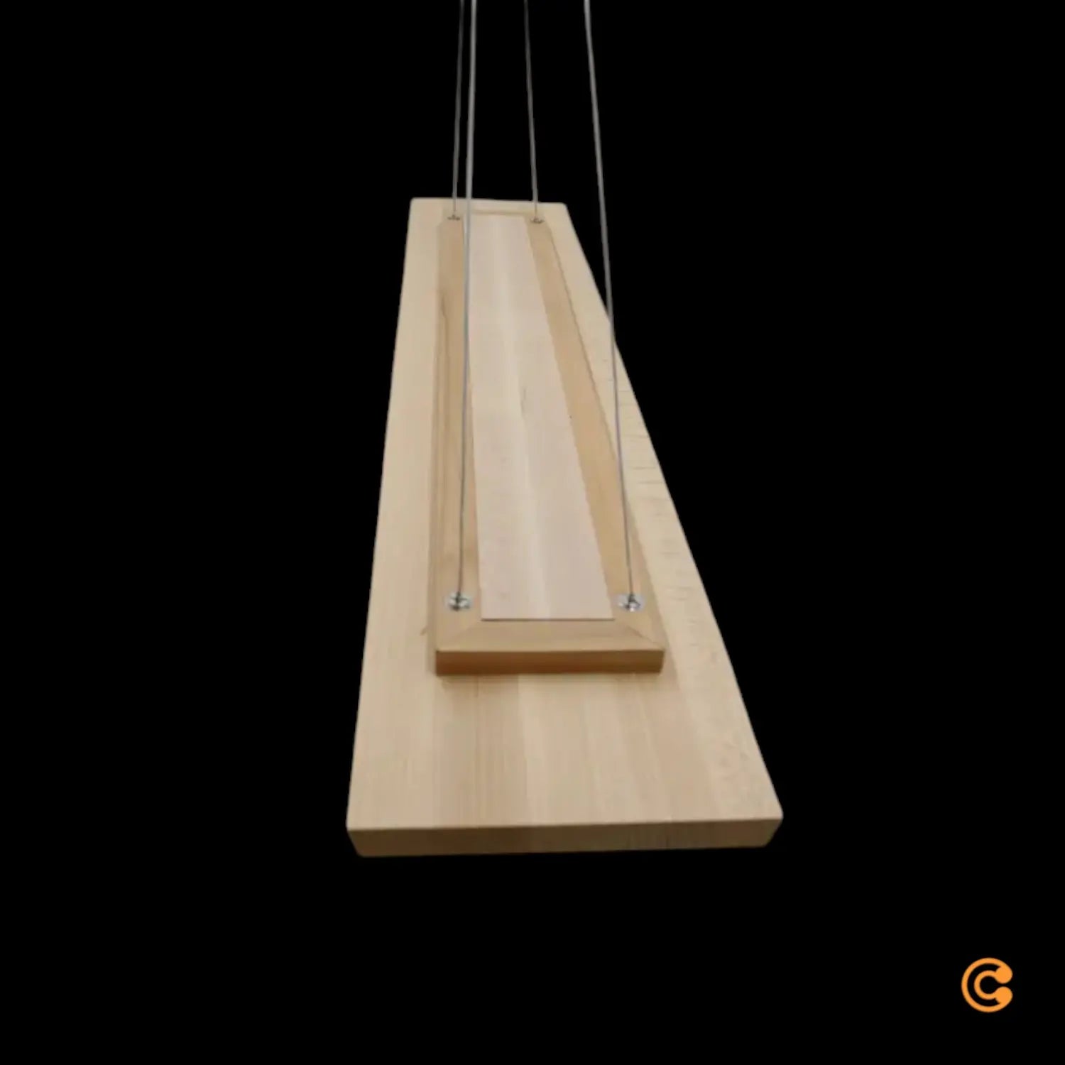 B-Ware Envostar Hängeleuchte Pendelleuchte Led Eiche Metall Holz Schwarz Tribe - 1573410