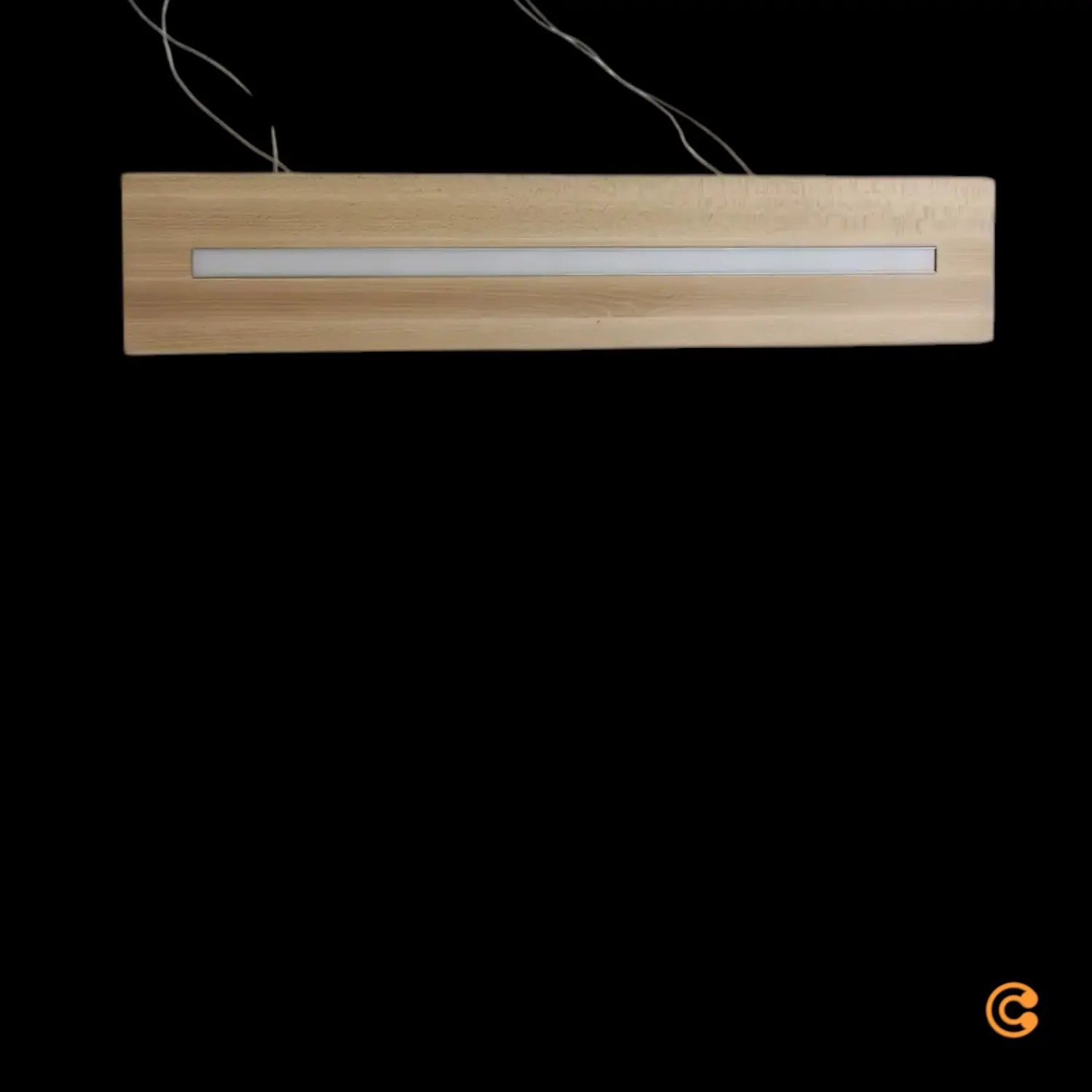 B-Ware Envostar Hängeleuchte Pendelleuchte Led Eiche Metall Holz Schwarz Tribe - 1573410