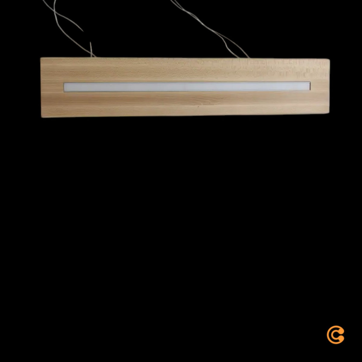 Envostar Hängeleuchte Pendelleuchte LED Eiche Metall Holz schwarz Tribe - 1573410