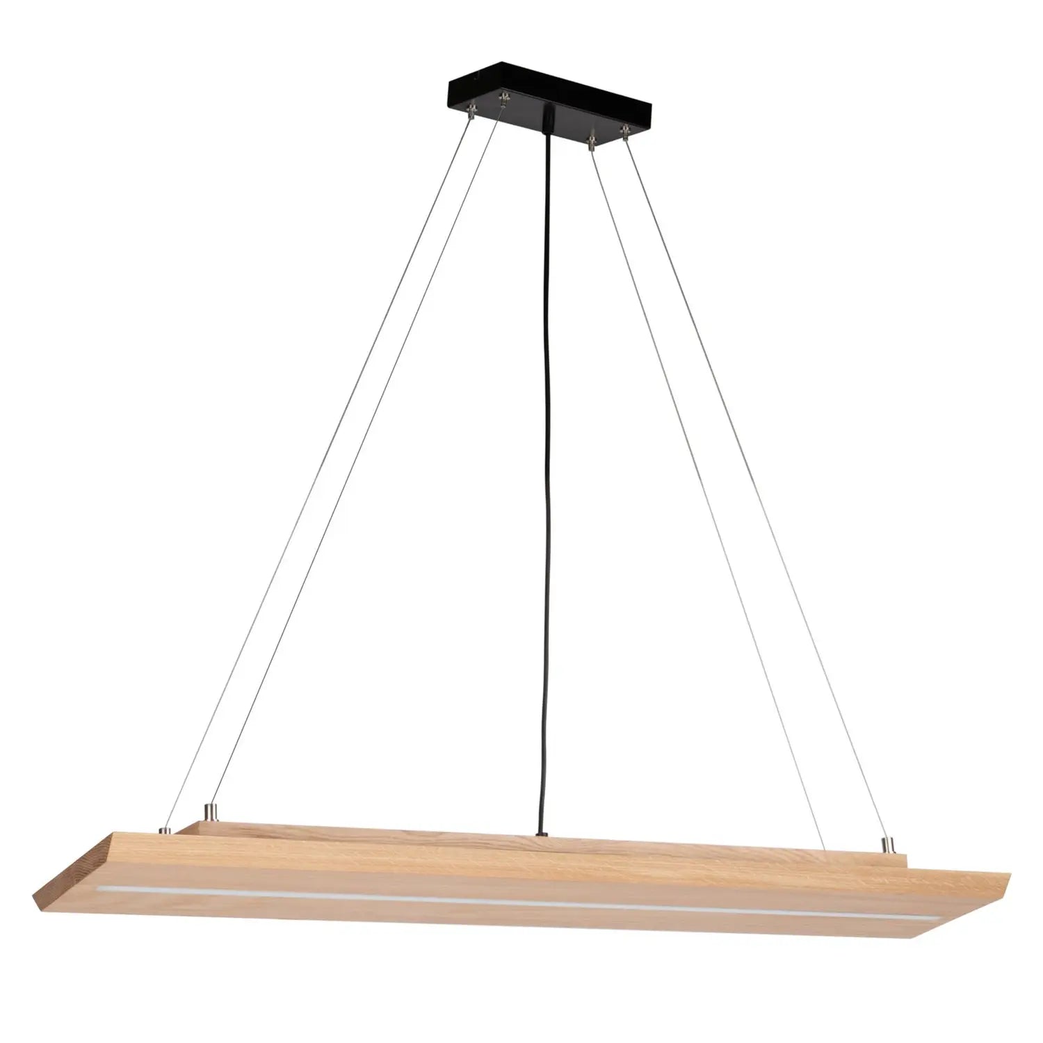 B-Ware Envostar Pendelleuchte Hängelampe Led Eiche Metall Holz Schwarz Tribe - 4251911754988