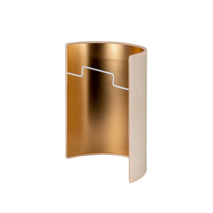 Envostar Wandlampe Leuchte Idun Beige Kunstleder 24cm Wandbeleuchtung Innen B-Ware - 4251911790269