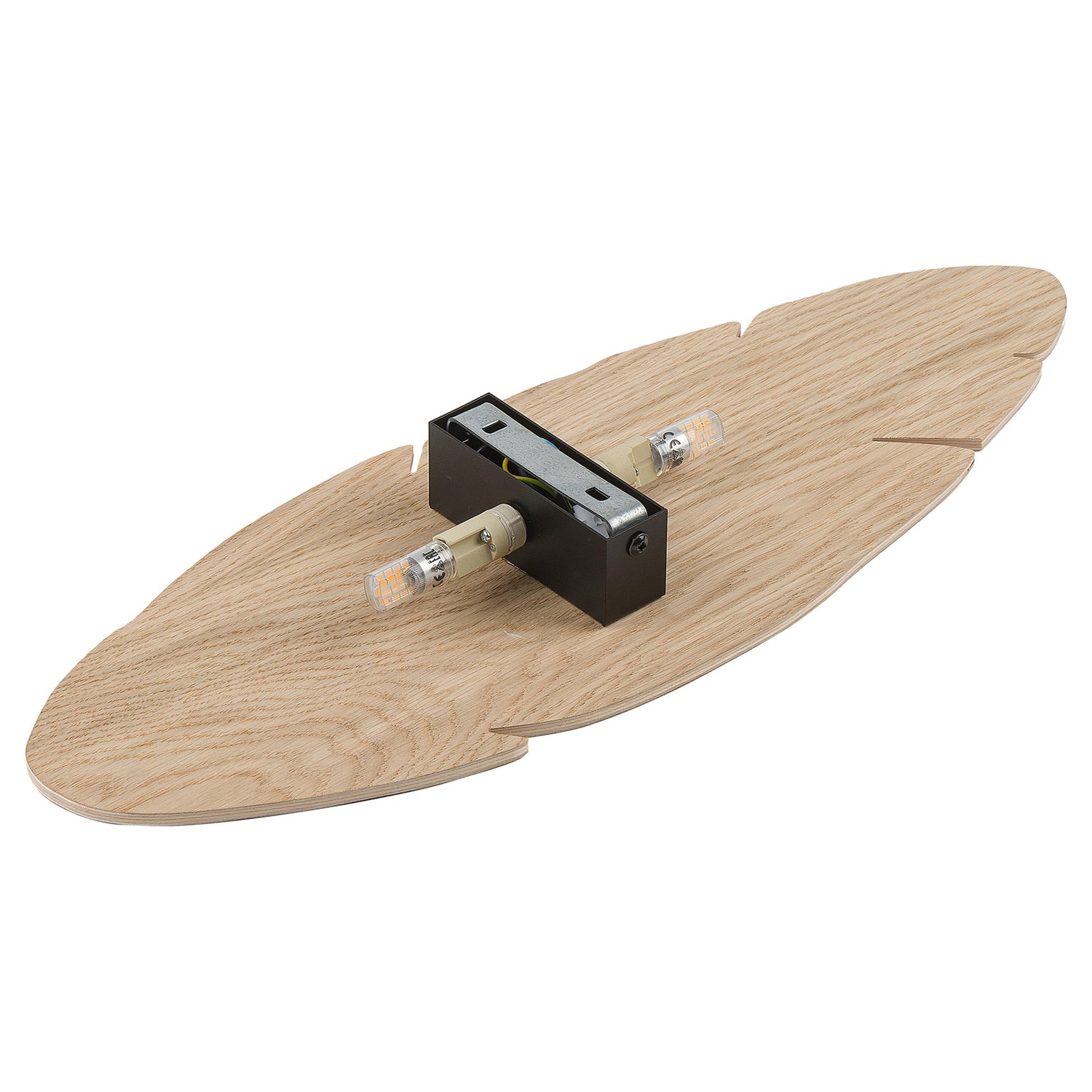 B-Ware Envostar Wandleuchte Lampe Lehti Blattform Holz Hell 51 X 18 Cm350 - 5906135159901