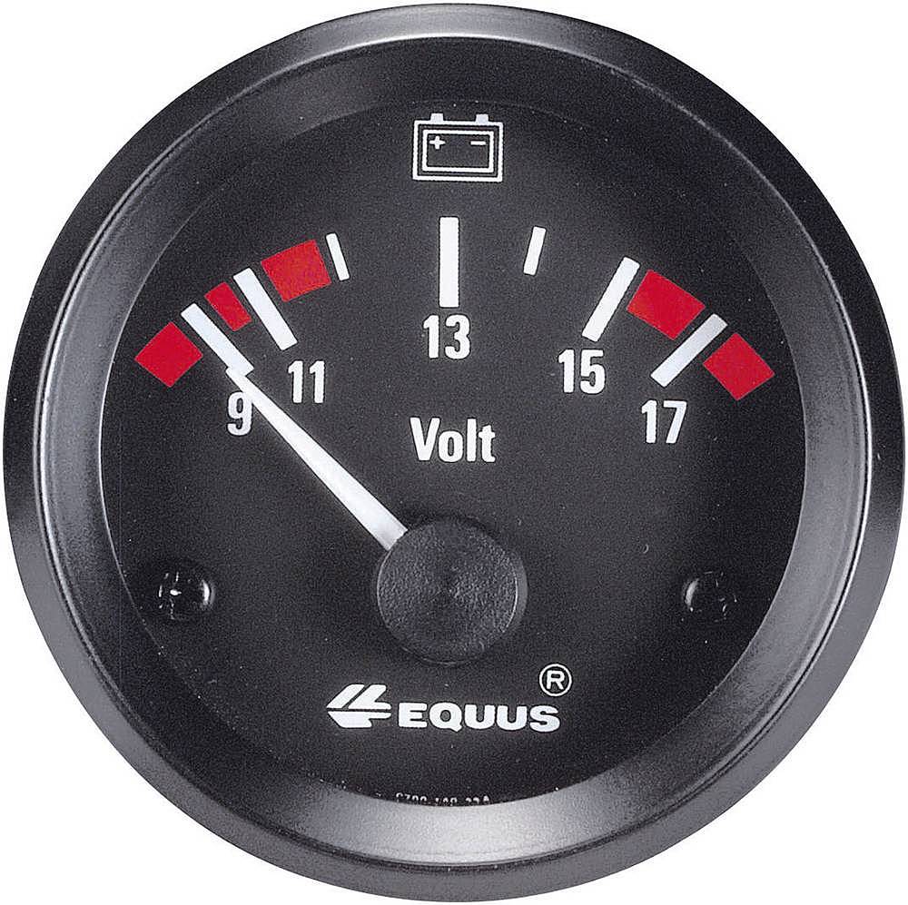 B-Ware Equus 842060 Kfz Einbauinstrument Für Auto Voltmeter Spannungsanzeige  9   17 V - 4016138842067