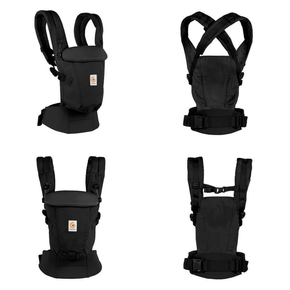 B-Ware Ergobaby Adapt Softtouch Babytrage Kindertrage Trage Ergonomisch Cotton Schwarz - 191653004948