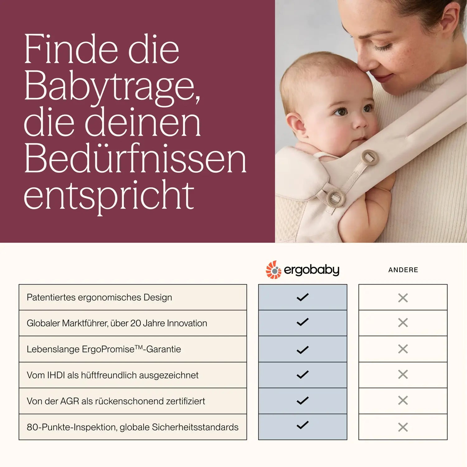 B-Ware Ergobaby Alta Hip Seat Babytrage Hüftsitz Tragehilfe Baby Komfort Midnight Blue - 1220000205437