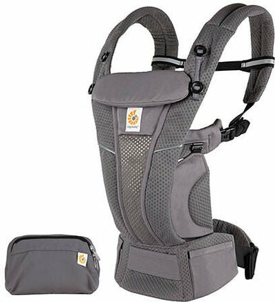 B-Ware Erg Obaby Omni Breeze Babytrage Hüftsitz Bauchtrage Rückentrage Graphite Grey - 191653004573