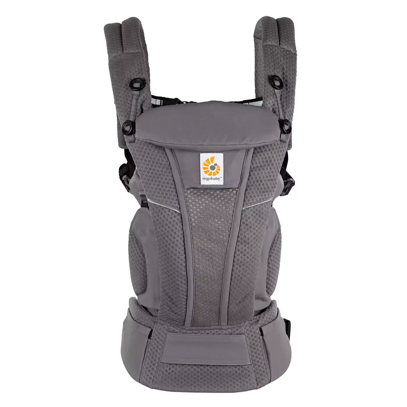 B-Ware Erg Obaby Omni Breeze Babytrage Hüftsitz Bauchtrage Rückentrage Graphite Grey - 191653004573