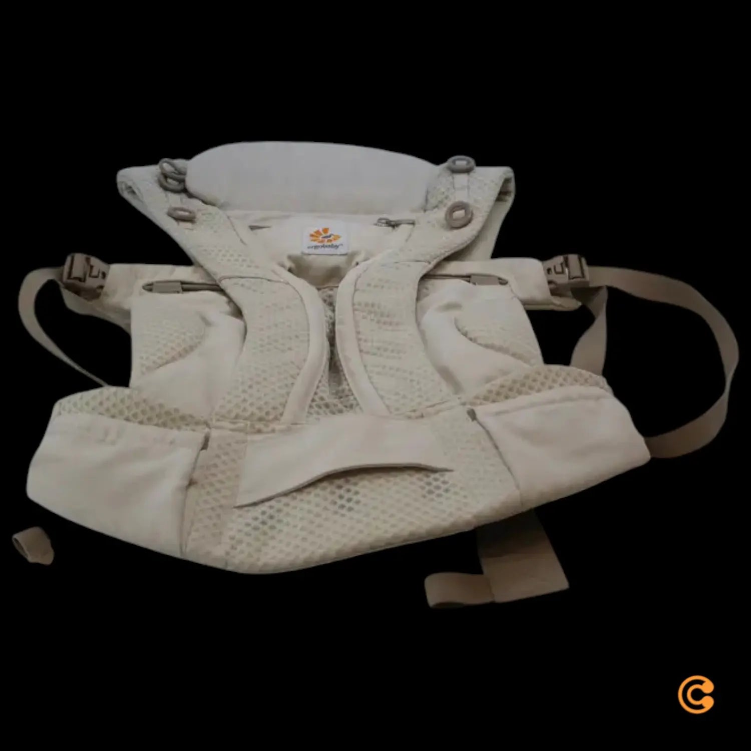 B-Ware Erg Obaby Omni Deluxe Mesh Babytrage Babytrage Natural Beige Siehe Text/Foto - 2000588201101