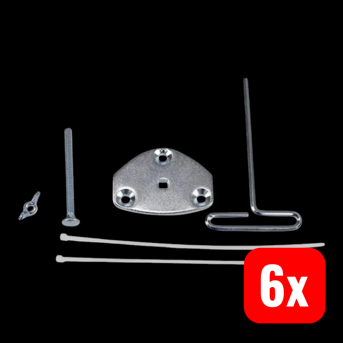 Ergotron Montagekit Zubehör TFT LCD TV Edelstahl LX Arm Stahl Monitor 6 STÜCK - 0698833058376