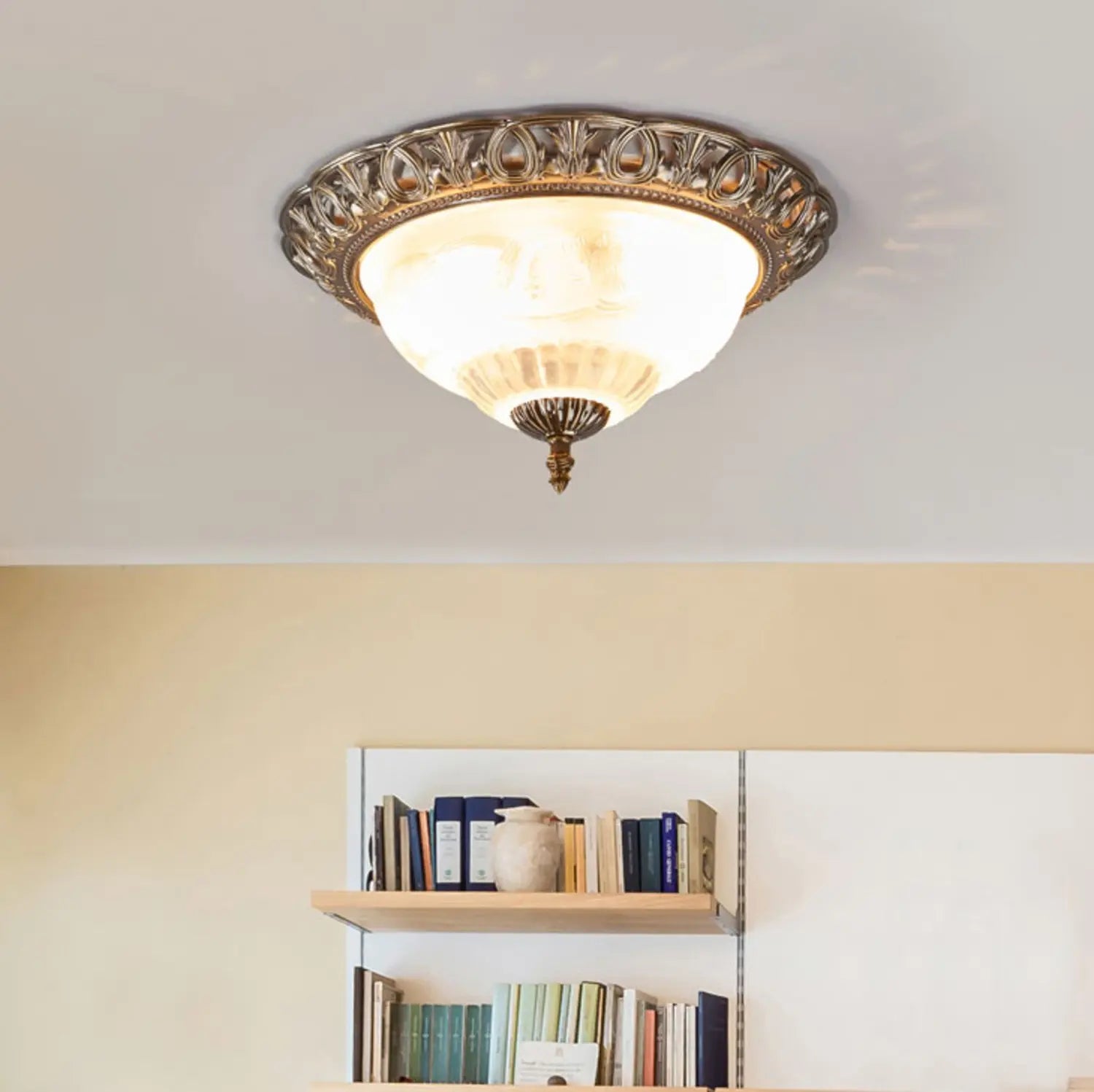 B-Ware Searchlight Deckenlampe Teresa Deckenleuchte Deckenlicht Mit Schmuckrand E14 Led - 5013874190451