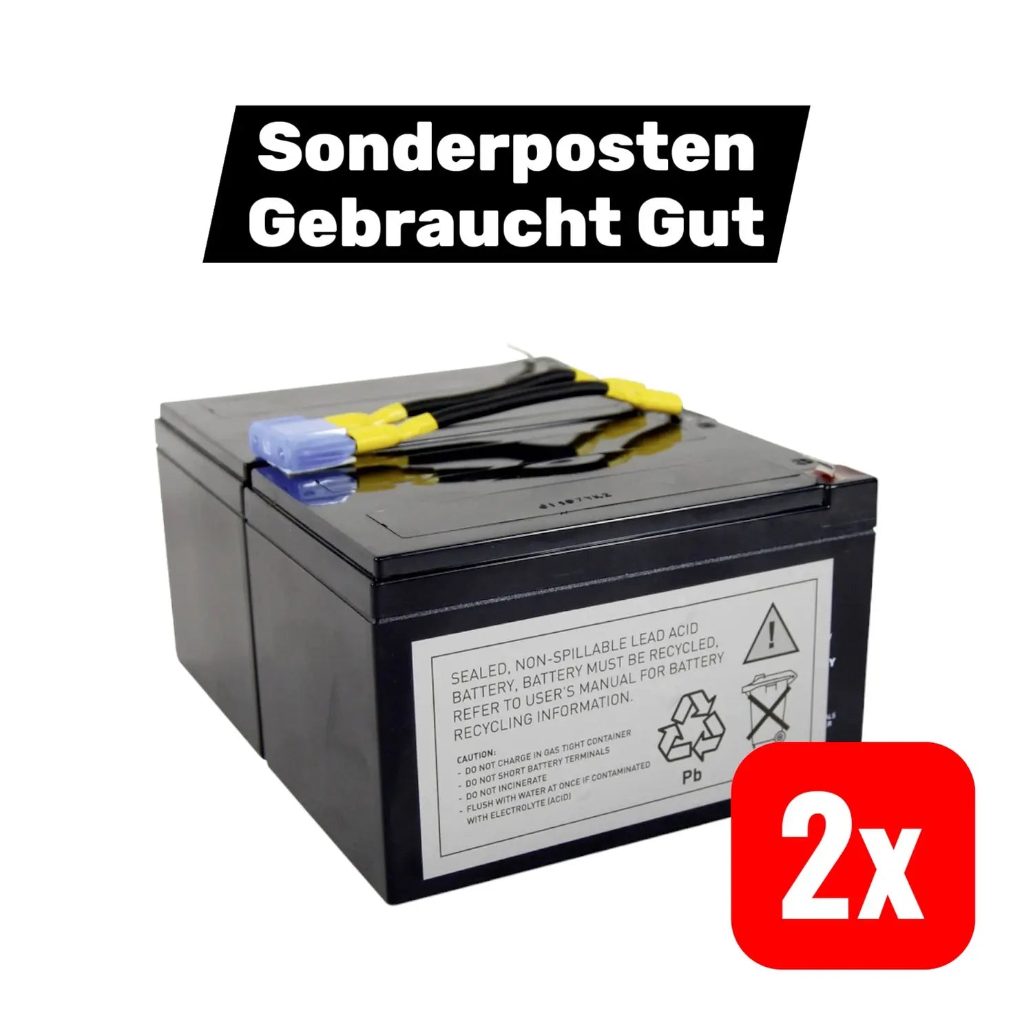 B-Ware Conrad Energy Rbc6 Ersatzakkku Für Apc Usv Anlage Stromversorgung 2 Stück - 4016138679052