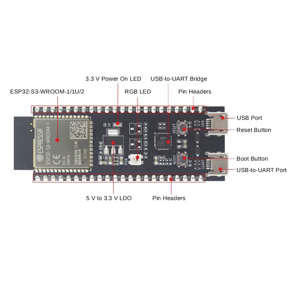 B-Ware Espressif Entwicklungsboard Modul Esp32 S3 Dev Kit C Einstiegsboard Wlan Bluetooth - 4064161239057