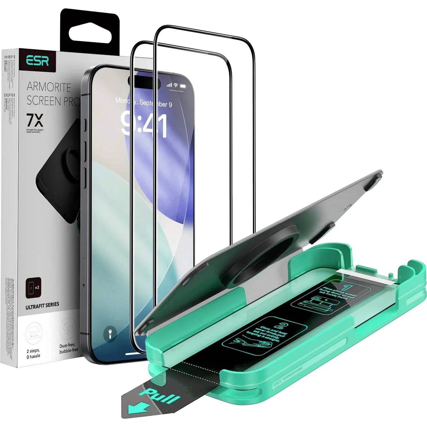 B-Ware Esr Displayschutzfolie Schutzfolie Apple I Phone 17 16 Pro Gehärtetes Glas 3 Sets - 4894240288061