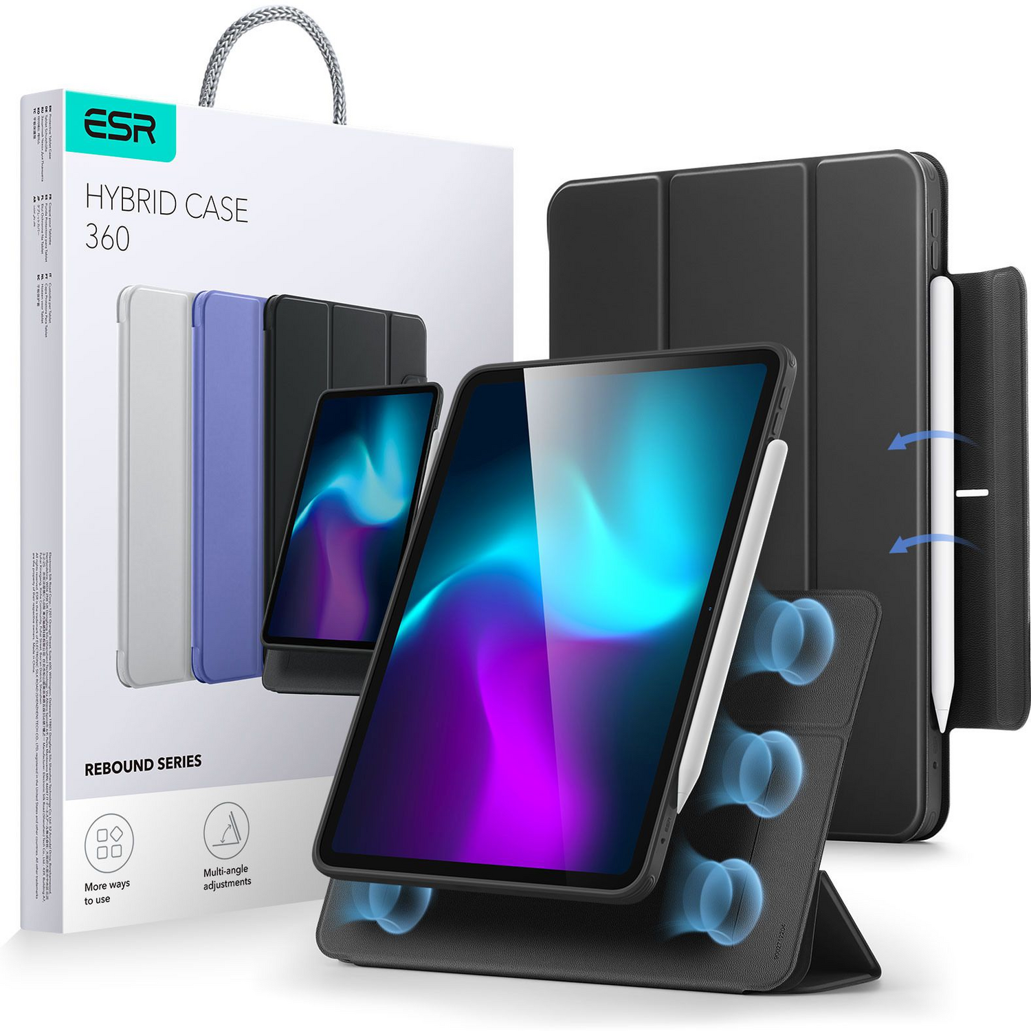 B-Ware Esr Tablet Cover Rebound Hybrid Case 360 Hülle Samsung Galaxy Tab S9