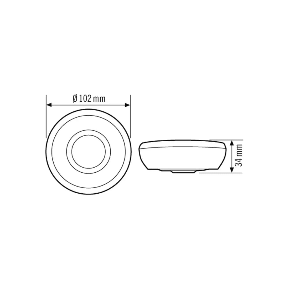 B-Ware Esylux Präsenzmelder Bewegungsmelder Knx Deckenmelder Weiß Unterputz 360 Grad - 4015120430442