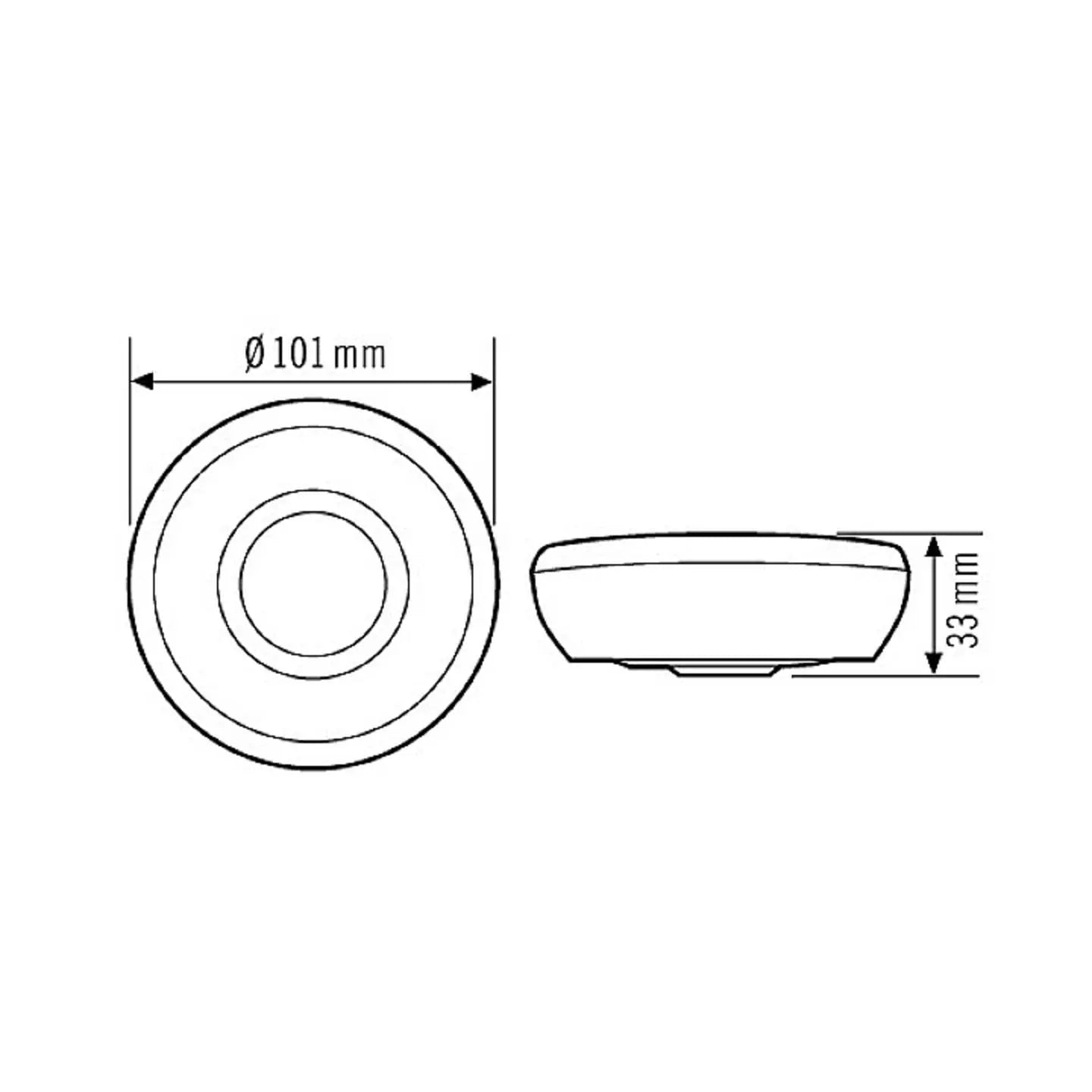 B-Ware Esy Lux Deckenmelder Präsenzmelder Sensor Weiß Decke Innenbereich Ip20
