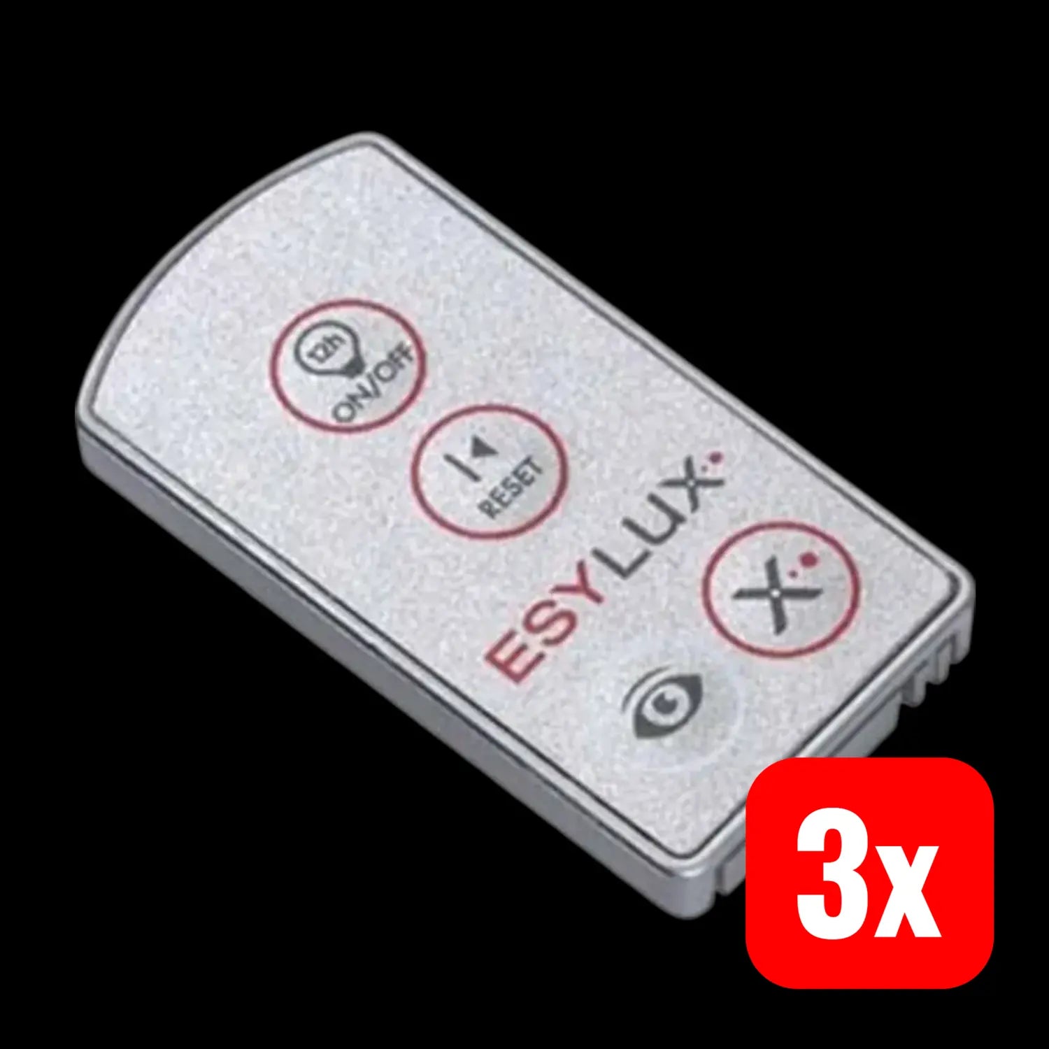 B-Ware Esylux Fernbedienung Handsender Em10016011 Bewegungsmelder Silber 3 Stück - 4015120016011