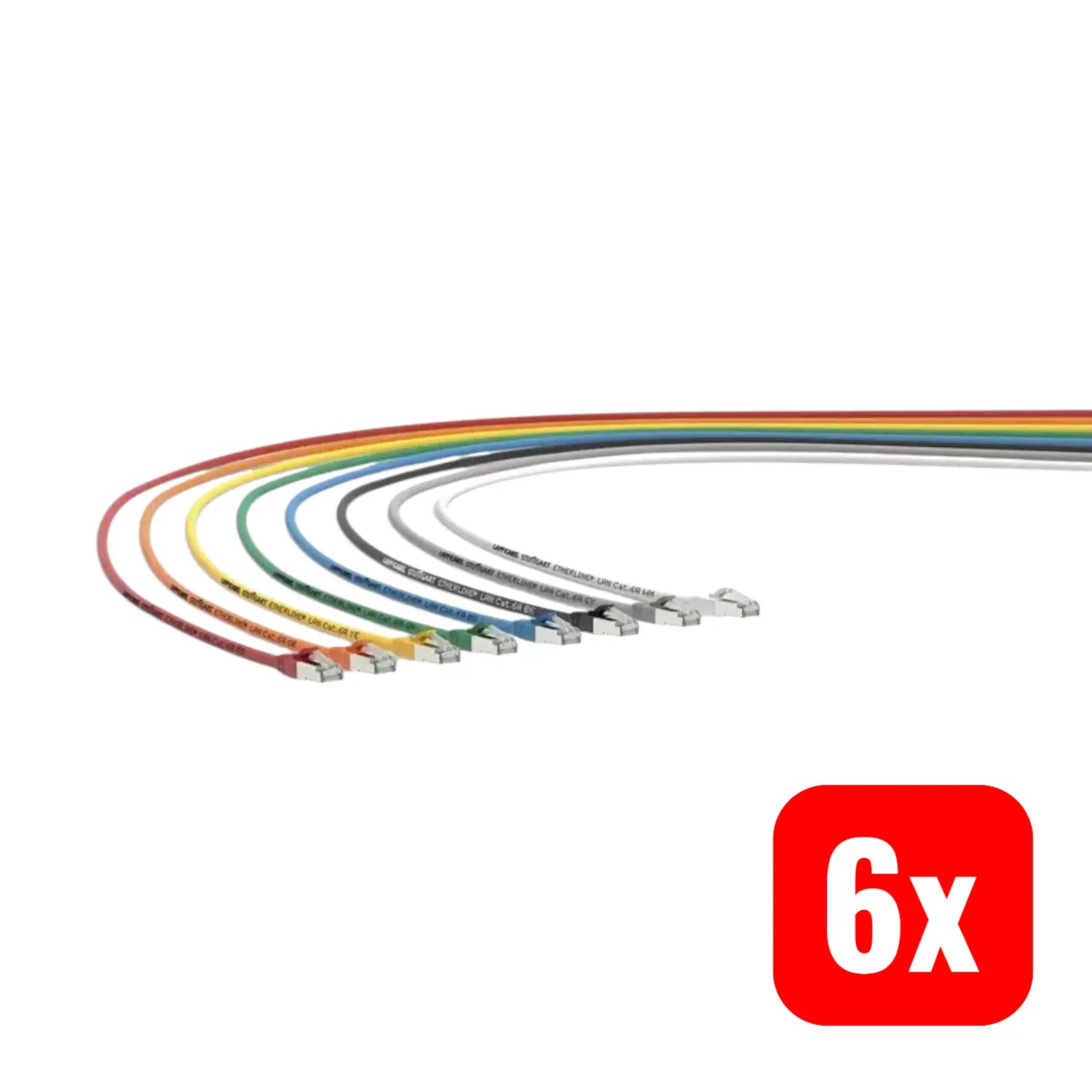 B-Ware Lapp Patchkabel Netzwerkkabel Rj45 Kabel Cat 6a Ethernet Anschluss 1 M 6 Stück - 4056155440846