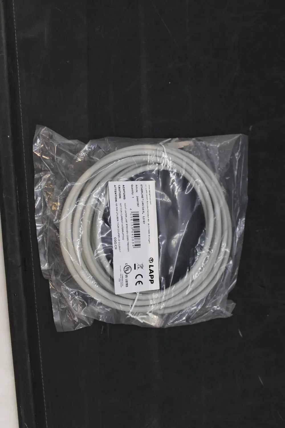 B-Ware Lapp Netzwerkkabel Patchkabel Lan Kabel Rj45 Cat 6a Datenkabel Sftp Grau 5 M - 4056155440884