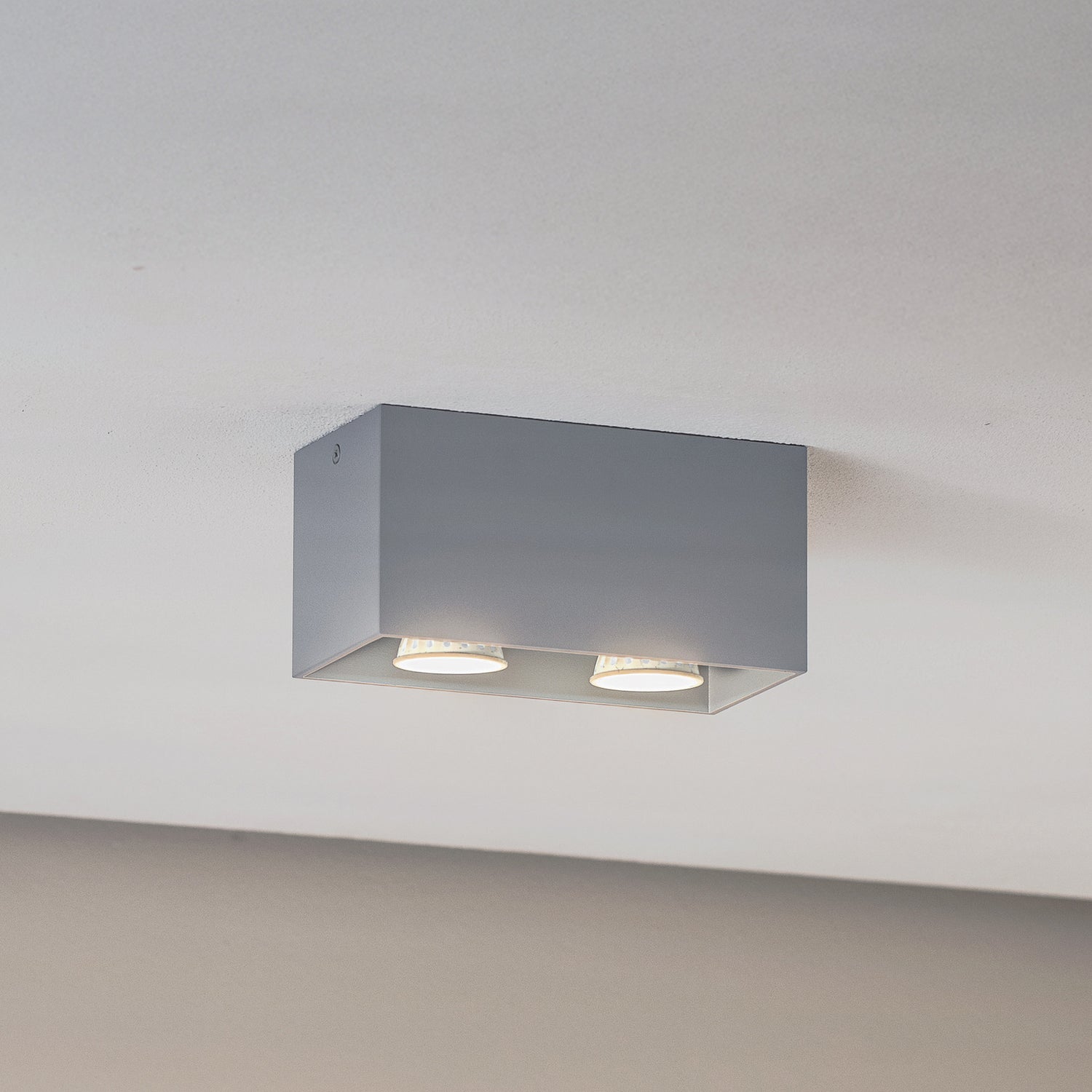 B-Ware Euluna Deckenleuchte Lampe Ara Maxi Aluminium Grau Gu10 Led Dimmbar 2 Flammig - 5903282710641