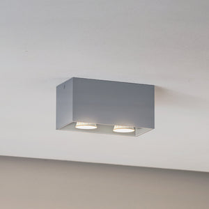 B-Ware Euluna Deckenleuchte Lampe Ara Maxi Aluminium Grau Gu10 Led Dimmbar 2 Flammig