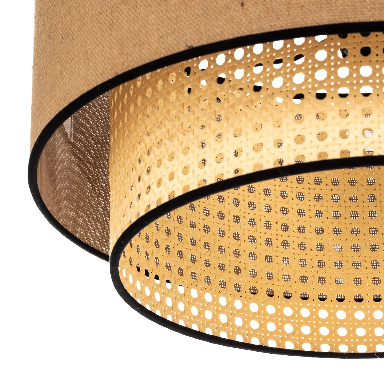 B-Ware Euluna Deckenlampe Boho Rattan Deckenlampe Deckenlicht Lampe Leuchte E27 Rattan  - 5903689184298