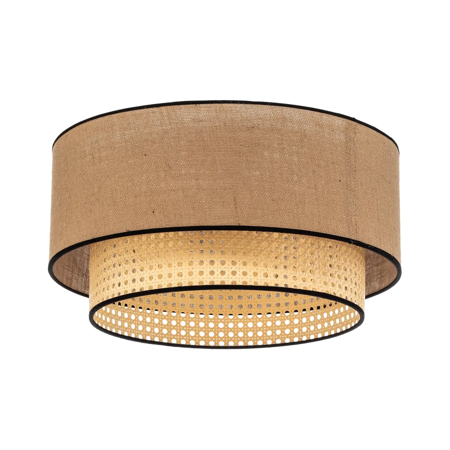 B-Ware Euluna Deckenlampe Boho Rattan Deckenlampe Deckenlicht Lampe Leuchte E27 Rattan  - 5903689184298