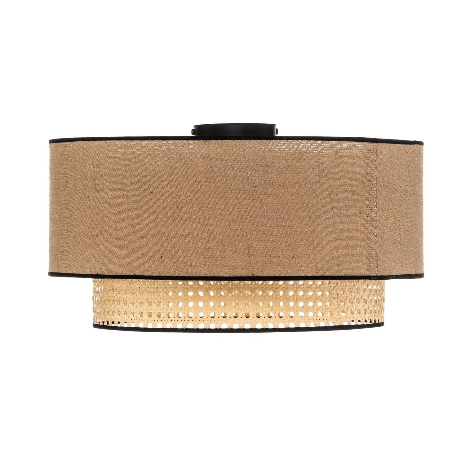 B-Ware Euluna Deckenlampe Boho Rattan Deckenlampe Deckenlicht Lampe Leuchte E27 Rattan  - 5903689184298
