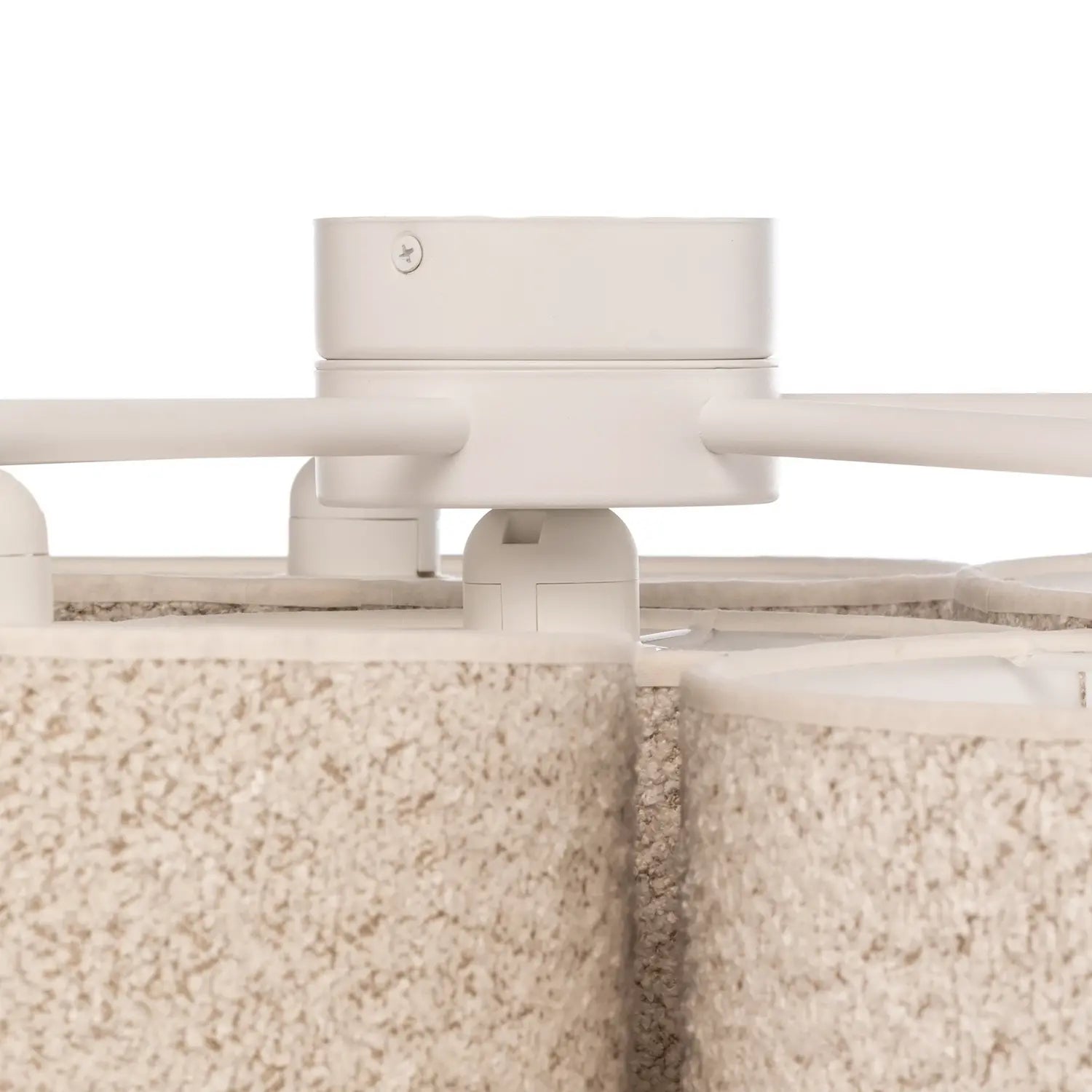 B-Ware Euluna Deckenleuchte Deckenlampe Boucle 6 Flg Ecru Wohnzimmer Beleuchtung  - 5905317600644
