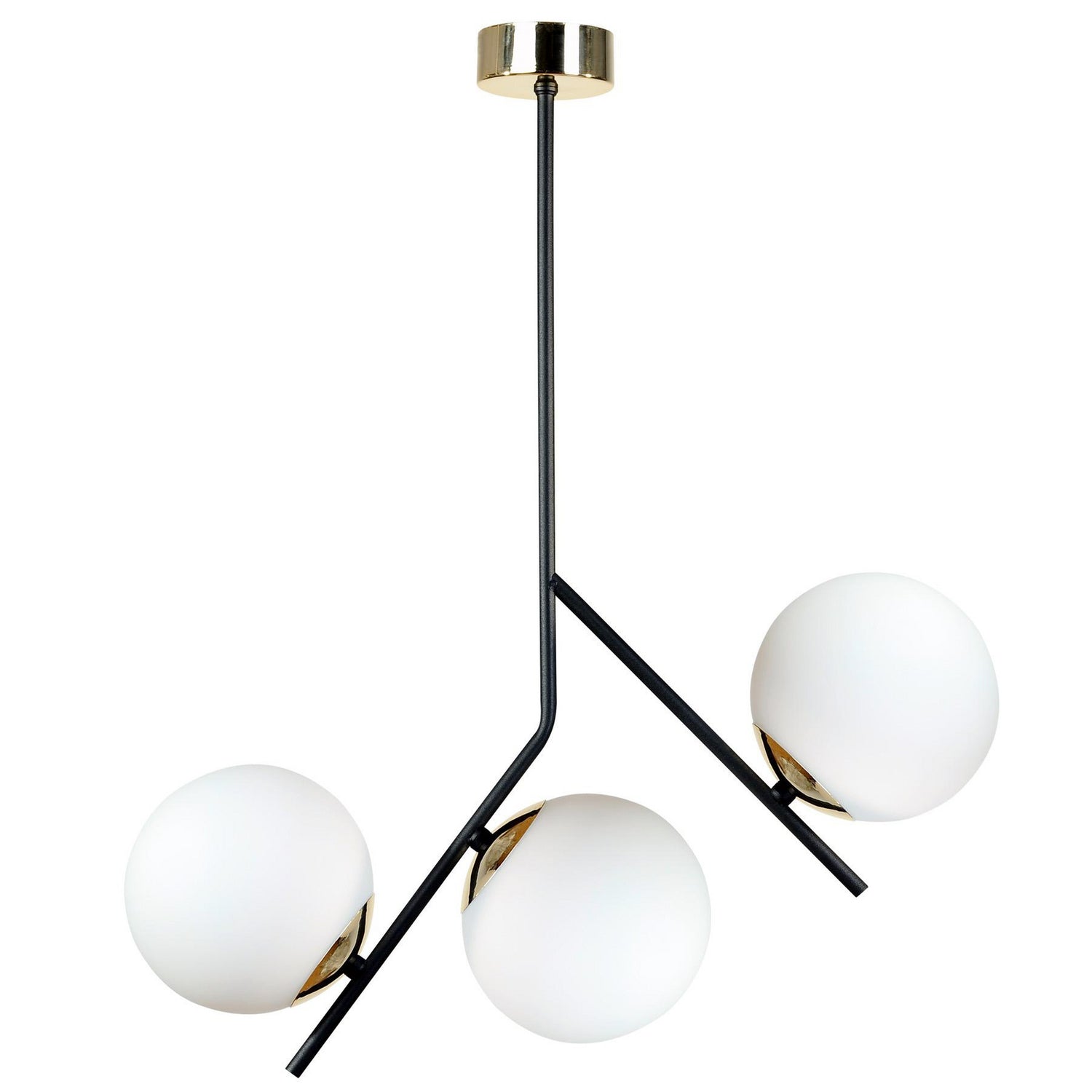 B-Ware Euluna Deckenleuchte Lampe Canzo Glas 3 Flammig Decke ø 52 Cm - 4251911787917