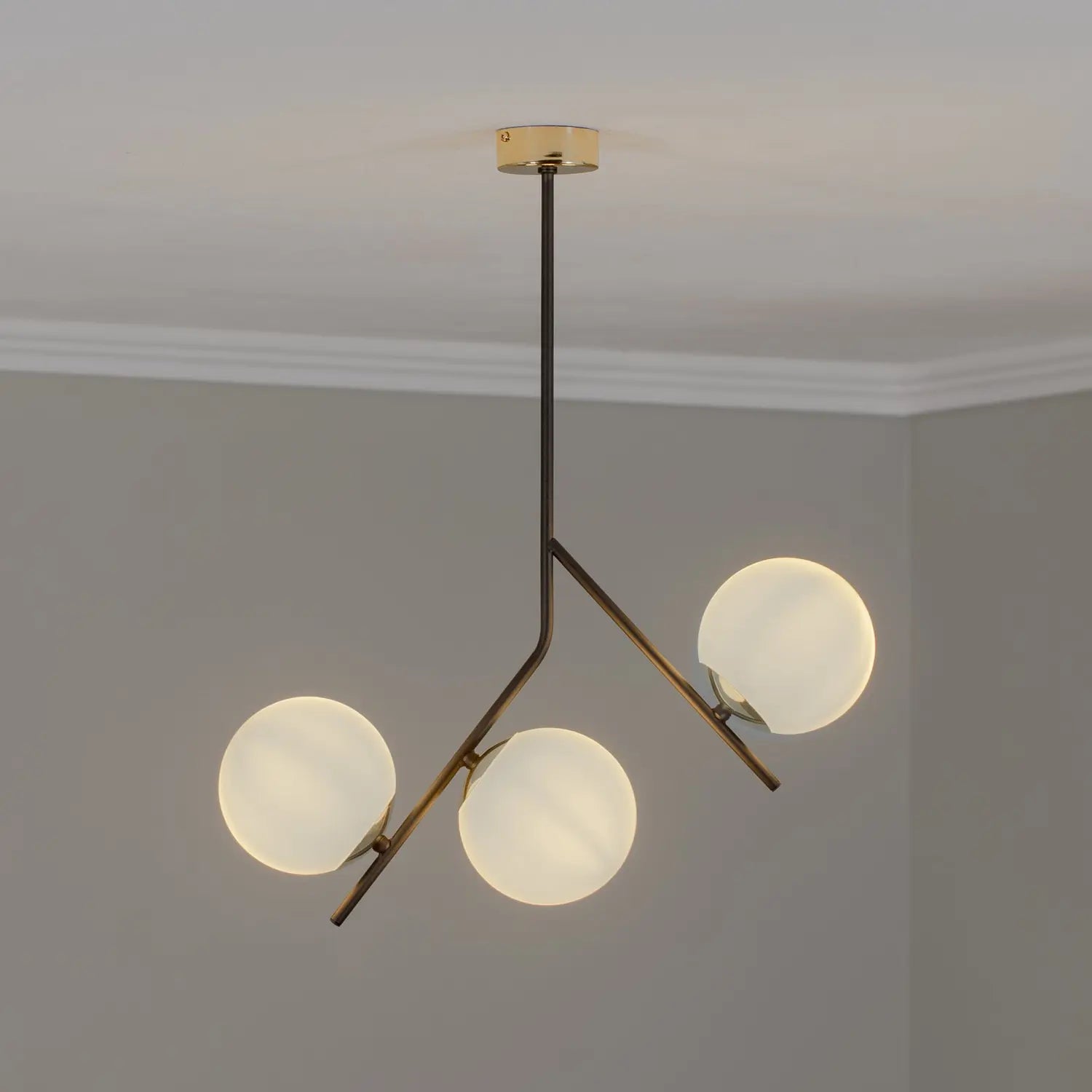 B-Ware Euluna Deckenleuchte Lampe Canzo Glas 3 Flammig Decke ø 52 Cm - 4251911787917