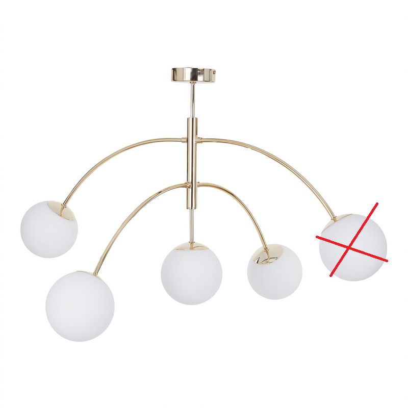 Euluna Deckenleuchte Lampe Karda Deckenlampe Deckenlicht gold SIEHE TEXT/FOTO - 4251911787856